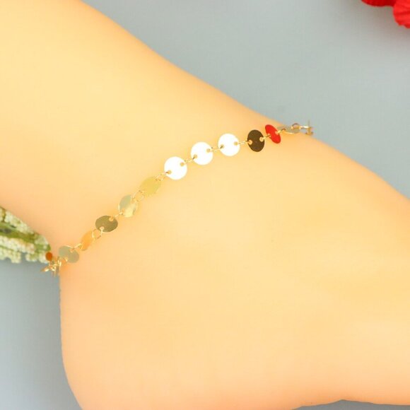 "Handmade Anklet – A Stylish Choice for Women, Thoughtful Gift Idea, EVCH1547 - Picture 3 of 10